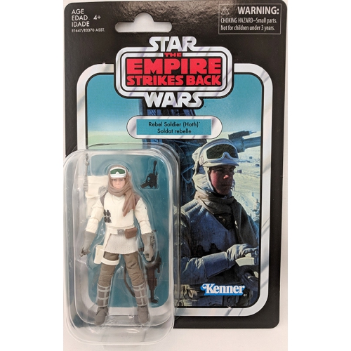 STAR WARS  The Vintage Collection 3.75 Inch Action Figure (2018 Wave 1) - Rebel Soldier (Hoth) Vc120 look but buying direct from Hasbro should bring pristine and mint packaging but it was average at best