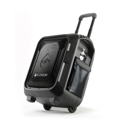 ECOXGEAR Ecoboulder Plus Rugged Waterproof Floating Portable Bluetooth Wireless 100W Speaker and PA System (Gray)