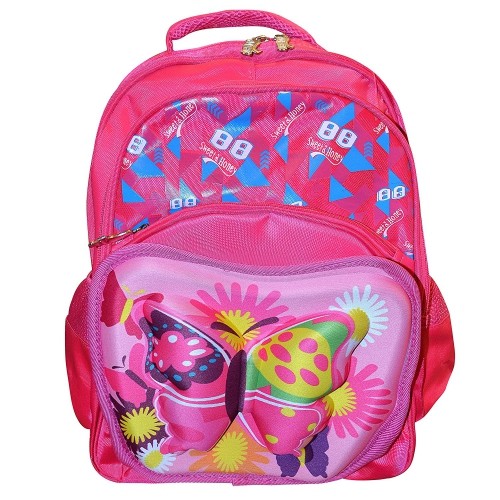 Todd Baby 3d Butterfly 'Pink' Backpack School Bag Rucksack for Kids 15 Inch