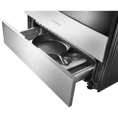 Amana 30" 4.8 Cu. Ft. Self-Clean Slide-In Electric Range - Black/Stainless