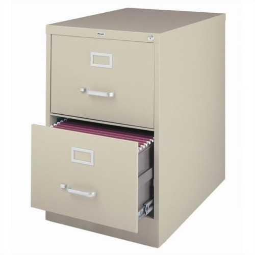 Hirsh Industries 2500 Series 2 Drawer Legal File Cabinet in Putty