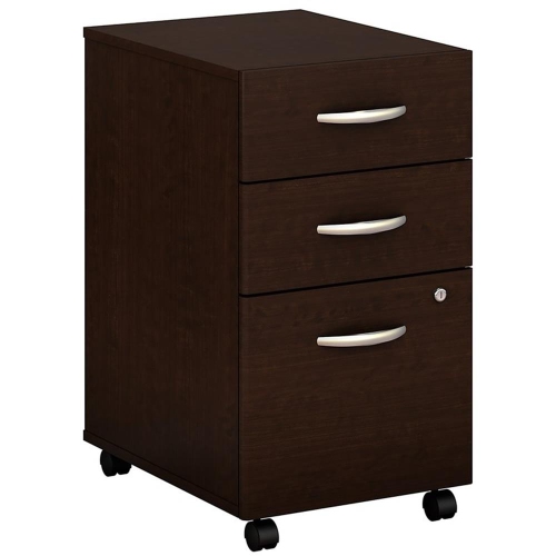 Series C 3 Drawer Mobile File Cabinet in Mocha Cherry - Engineered Wood