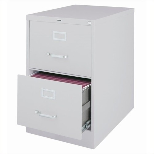 Hirsh Industries 3000 Series 2 Drawer Legal File Cabinet in Gray