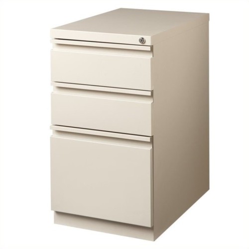 Hirsh Industries 3 Drawer Mobile File Cabinet File in Putty