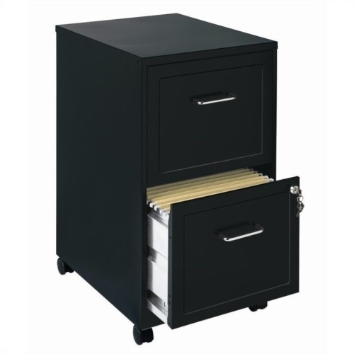HIRSH INDUSTRIES LLC  Soho Mobile 2 Drawer File Cabinet In In Black