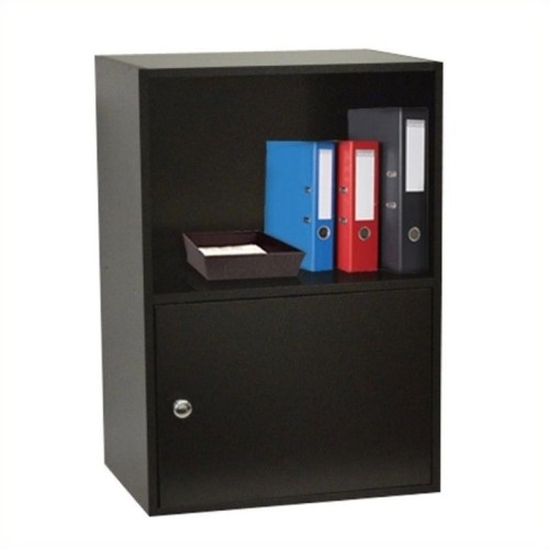 Convenience Concepts Xtra Storage 1 Door Cabinet In Black Filing