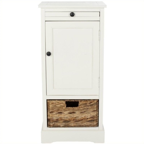SAFAVIEH  Randy Wood Tall Storage Unit In Cream