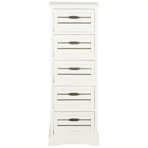 SAFAVIEH  Sarina Pine 5 Drawer Cabinet In In Grey