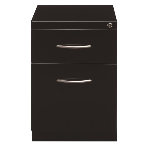 Hirsh Industries Arch Pull Mobile Pedestal Filing Cabinet in Gray