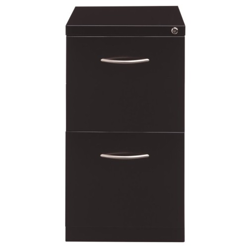 Hirsh Industries Arch Pull Mobile Pedestal Filing Cabinet in Black