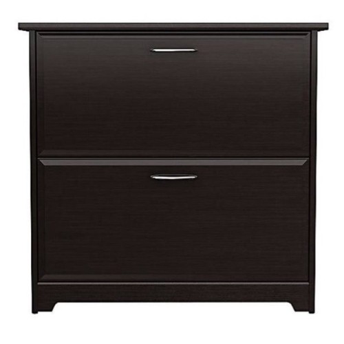 Bowery Hill 2 Drawer Lateral File Cabinet in Espresso Oak