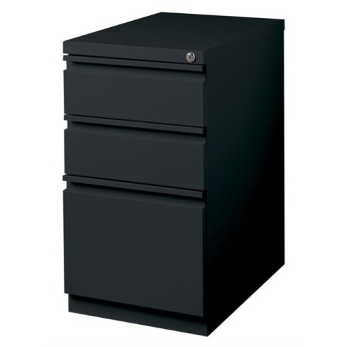 BOWERY HILL  3 Drawer Mobile File Cabinet File In In Black