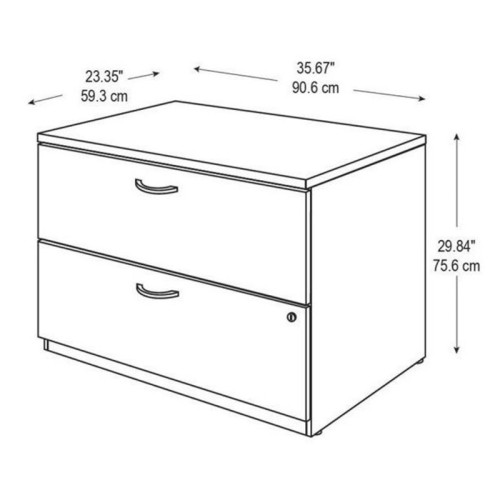 Bowery Hill 2 Drawer Lateral File in Hansen Cherry