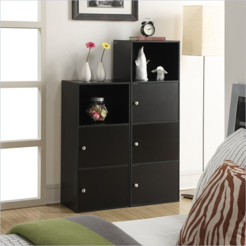 Convenience Concepts XTRA-Storage 2 Door Cabinet in Black Wood Finish