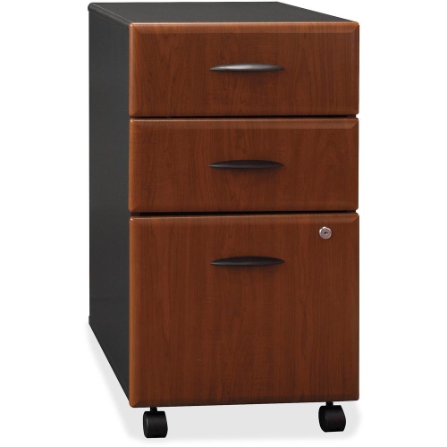 BBF  Series A 3 Drawer Mobile File Cabinet In Hansen Cherry - Engineered Wood 