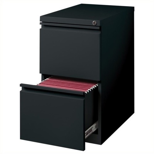 Pemberly Row 2 Drawer Mobile File Cabinet File in Black