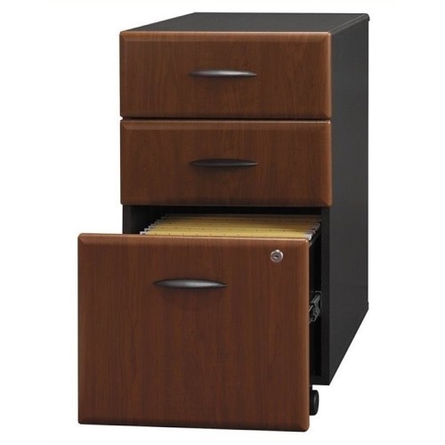 Bowery Hill 3 Drawer Mobile Pedestal in Hansen Cherry
