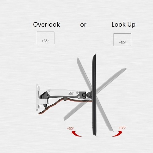 axGear Wall Mount Gas Strut Full Motion LED LCD Monitor Tilt Arm Bracket 19 - 27 in