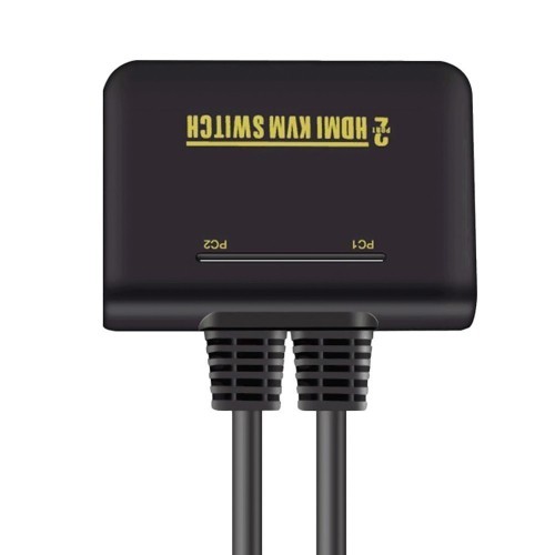 axGear axGear HDMI KVM Switch 2 Port with Cables for Keyboard Mouse Monitor Sharing