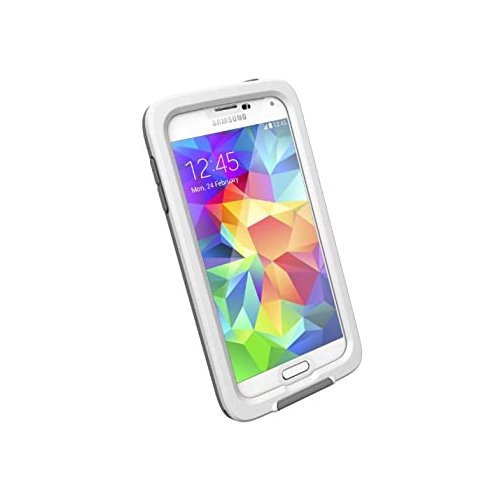 Étui étanche FRE de LifeProof pour Galaxy S5 de Samsung - emballage détail - BLANC/TRANSPARENT