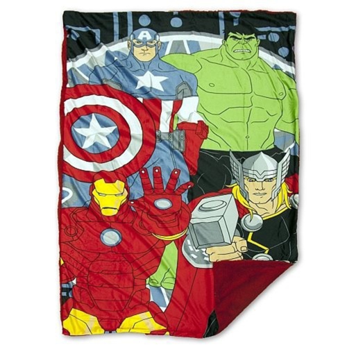 Marvel Avengers Mink to Sherpa Blanket 40x60 inch for Kids Official Licensed Best Buy Canada