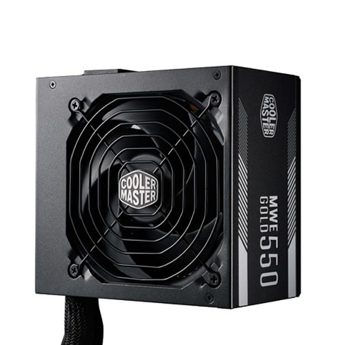 Cooler Master MWE Gold 550W ATX Power Supply 80 PLUS Gold Certified with Silent 120mm Fan