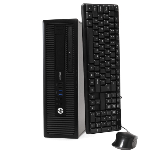 HP ELITEDESK 800 G1 SFF I5 4570 3.2 GHZ 8GB 500GB NO OPTICAL WIN10 PRO USB WIFI BLUETOOTH by HP - Refurbished condition - CA$320.00