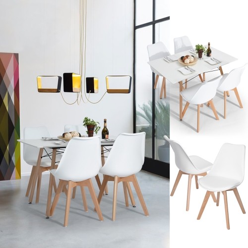 FRANKFURT WHITE UKFR DINING CHAIR SET