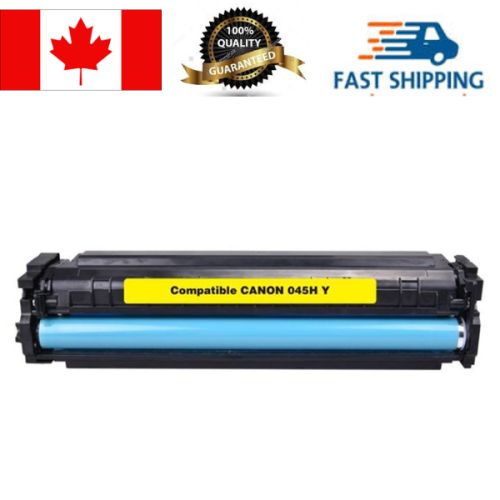 Image 1 of 1.. CANON 045H YELLOW COMPATIBLE TONER CARTRIDGE