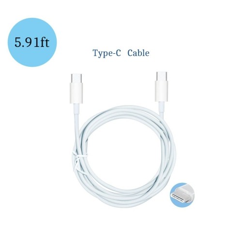 29W USB C Power Adapter for Apple MacBook 12-inch ,Replacement Power Adapter Charger with USB-C to USB-C Charge Cable(White)