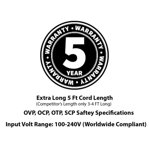 AC/DC Power Adapter/Adaptor for Yealink Yea-ps5v2000us Power Supply for Yealink 5-volt 2-amp Replacement Switching Power Suppl