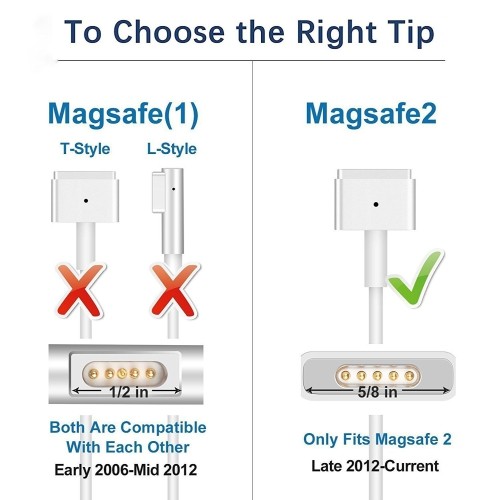 MacBook Pro ChargerUcero 60W MacBook Magsafe 2 Charger with T-Tip 60w magsafe Charger Power Adapter for MacBook Pro 13 inch