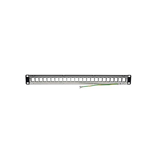 Tripp Lite 24-Port Keystone Blank Patch Panel RJ45, USB, HDMI, Cat5e/Cat6 Rackmount Shielded 1URM TAA