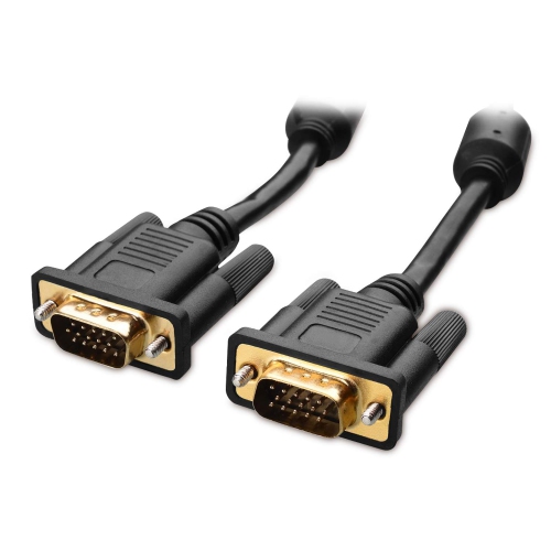 Cable Matters Gold Plated VGA Monitor Cable with Ferrites 10 Feet Bare Copper