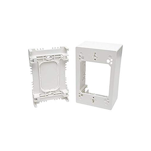 Tripp Lite N080-SMB1-WH Single-Gang Surface-Mount Junction Box, Wall Plate, White