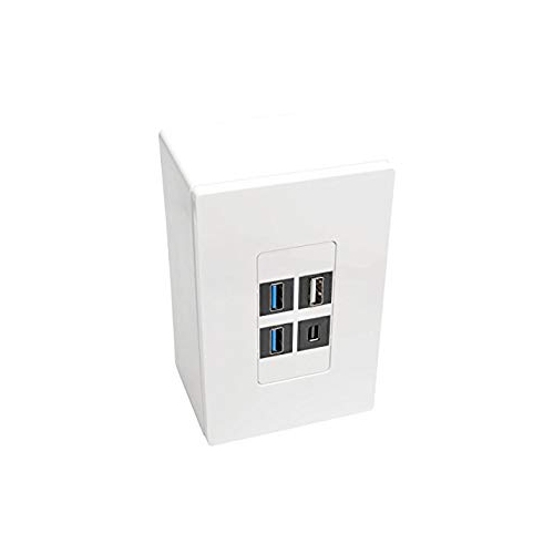 Tripp Lite N080-SMB1-WH Single-Gang Surface-Mount Junction Box, Wall Plate, White