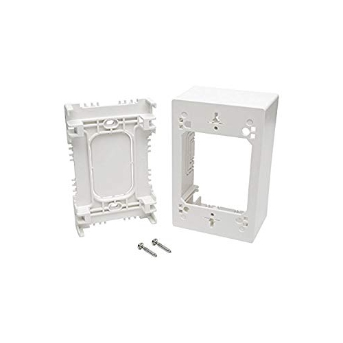 Tripp Lite N080-SMB1-WH Single-Gang Surface-Mount Junction Box, Wall Plate, White