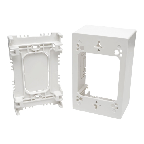 Tripp Lite N080-SMB1-WH Single-Gang Surface-Mount Junction Box, Wall Plate, White