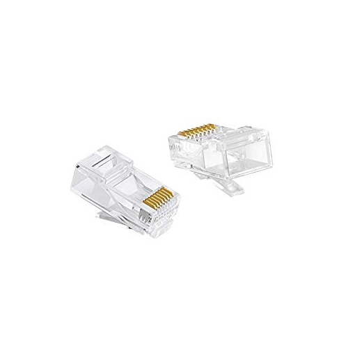 CableCreation 10-PACK Cat 6 RJ45 Connector, UTP Network Plug, Transparent