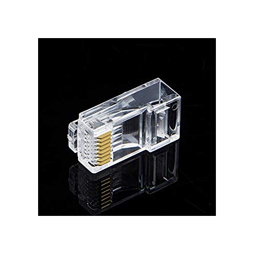 CableCreation 10-PACK Cat 6 RJ45 Connector, UTP Network Plug, Transparent