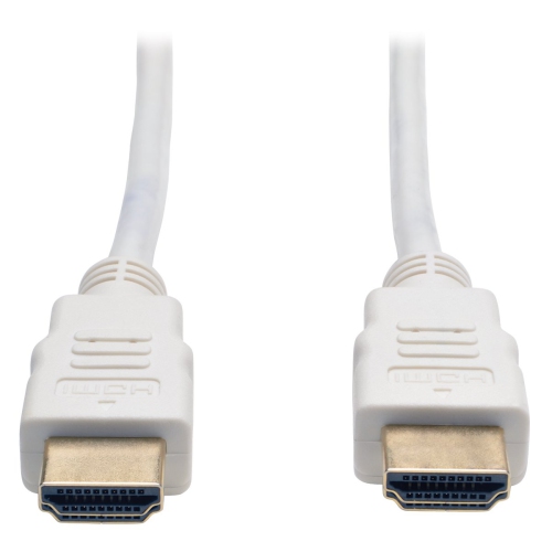 TRIPP LITE High Speed HDMI Cable Digital Video with Audio M/M White 3-Feet 3ft
