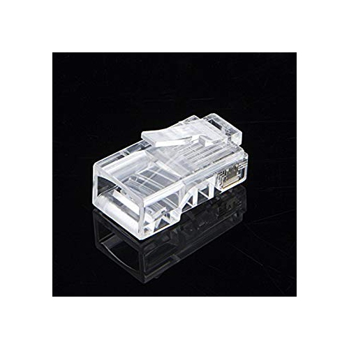 CableCreation 50-PACK Cat 5E RJ45 Connector 8P8C UTP Network Plug Transparent