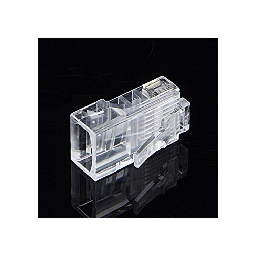 CableCreation 50-PACK Cat 5E RJ45 Connector 8P8C UTP Network Plug Transparent