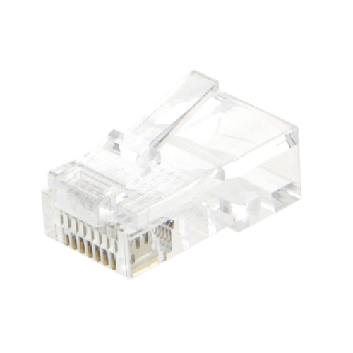CableCreation 50-PACK Cat 5E RJ45 Connector 8P8C UTP Network Plug Transparent