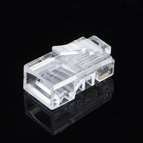 CableCreation 50-PACK Cat 5E RJ45 Connector 8P8C UTP Network Plug Transparent