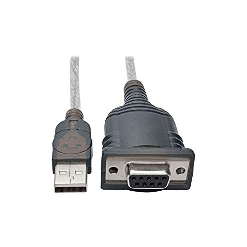 Tripp Lite U209-18N-NULL 18in USB to Null Modem Serial Adapter Cable FTDI with Com Retention M/F 18'