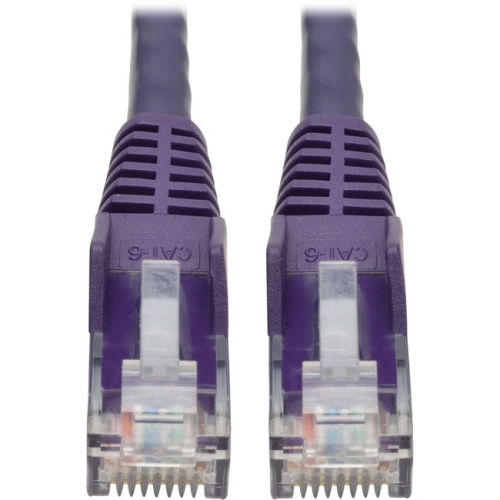 TRIPP LITE  Cat6 Gigabit Snagless Molded Utp Patch Cable (Rj45 M/m), Purple, 6 Ft N201-006-Pu