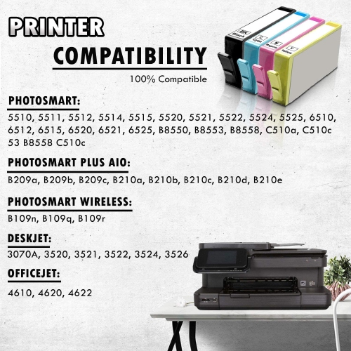 10 Inkfirst® High Yield Compatible Ink Cartridges replacement for HP 564 XL 564XL Photosmart 5510 5515 5520 6510 6520 6525