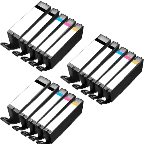 3 Set of 5 Inkfirst Compatible PGI-250XL CLI-251XL PGI-250 CLI-251 Ink Cartridges Replacement for Canon PGI250XL CLI251XL