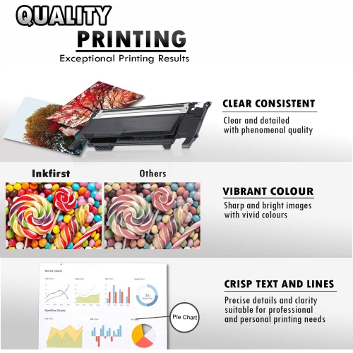 2 Inkfirst® Black Compatible Toner Cartridge CLT-K407S 407S Replacement for Samsung CLP320 CLP-320N CLP-325 CLX-3185